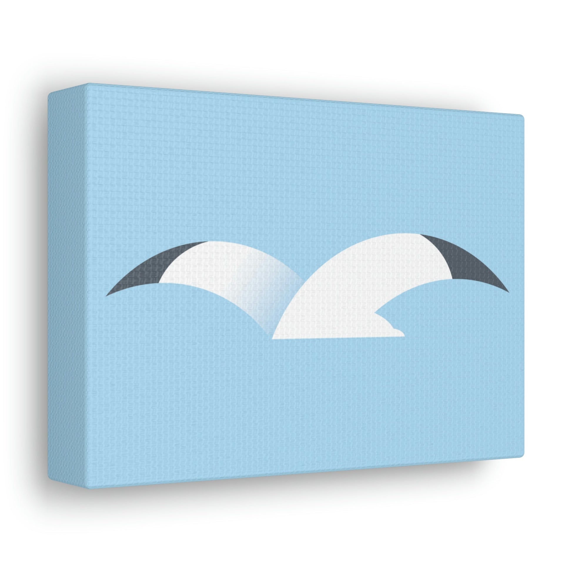 Seagull Flying Bird Minimal Abstract Art Aesthetic Classic Art Canvas Gallery Wraps Ichaku [Perfect Gifts Selection]