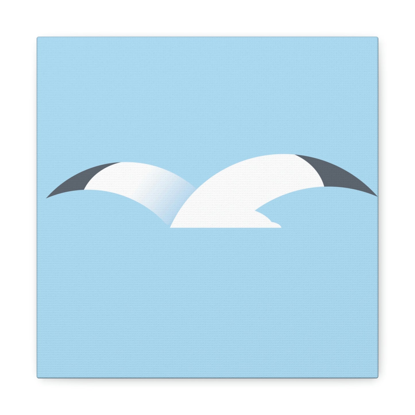 Seagull Flying Bird Minimal Abstract Art Aesthetic Classic Art Canvas Gallery Wraps Ichaku [Perfect Gifts Selection]