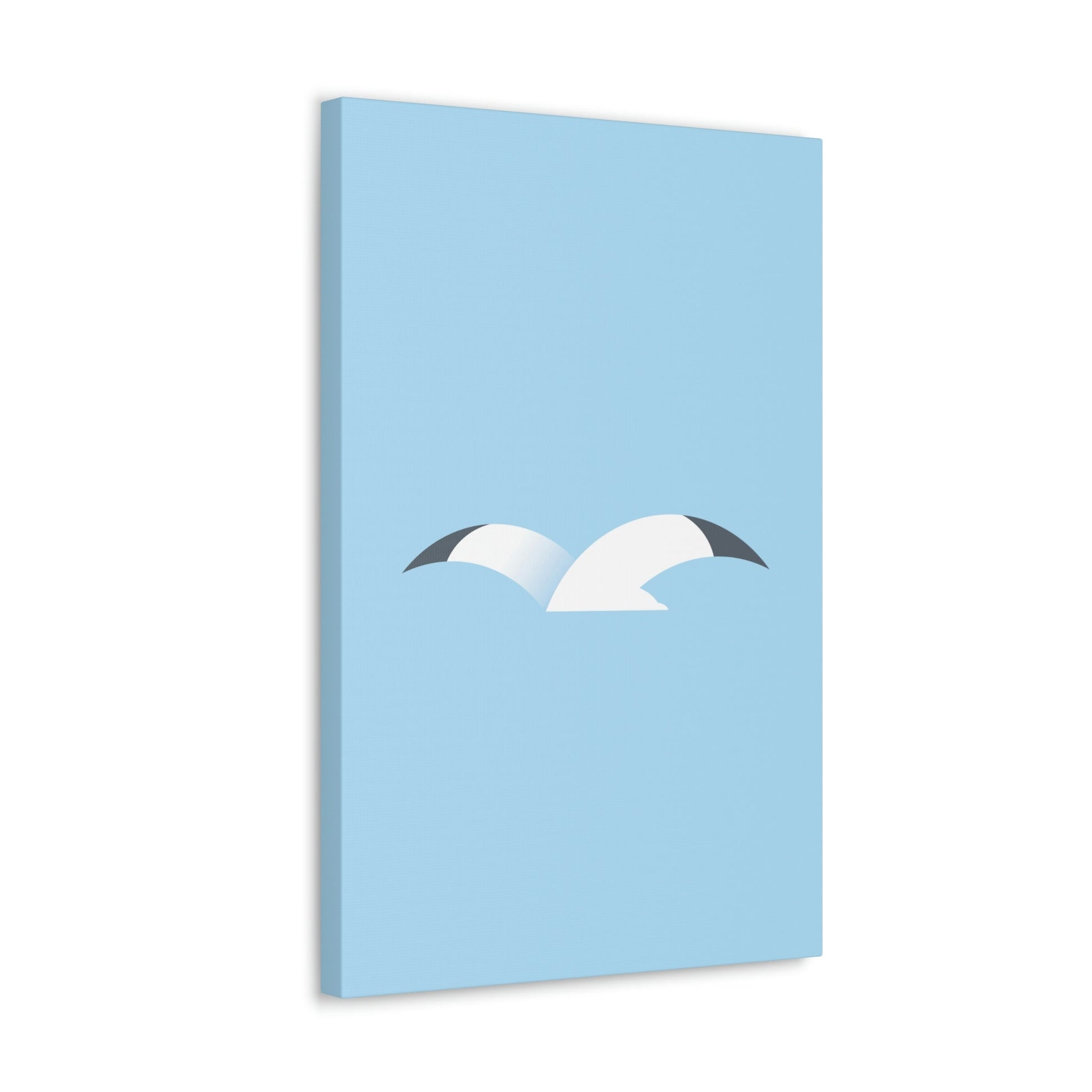 Seagull Flying Bird Minimal Abstract Art Aesthetic Classic Art Canvas Gallery Wraps Ichaku [Perfect Gifts Selection]