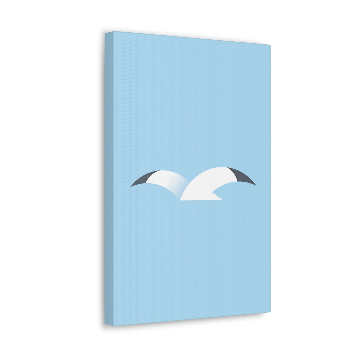 Seagull Flying Bird Minimal Abstract Art Aesthetic Classic Art Canvas Gallery Wraps Ichaku [Perfect Gifts Selection]