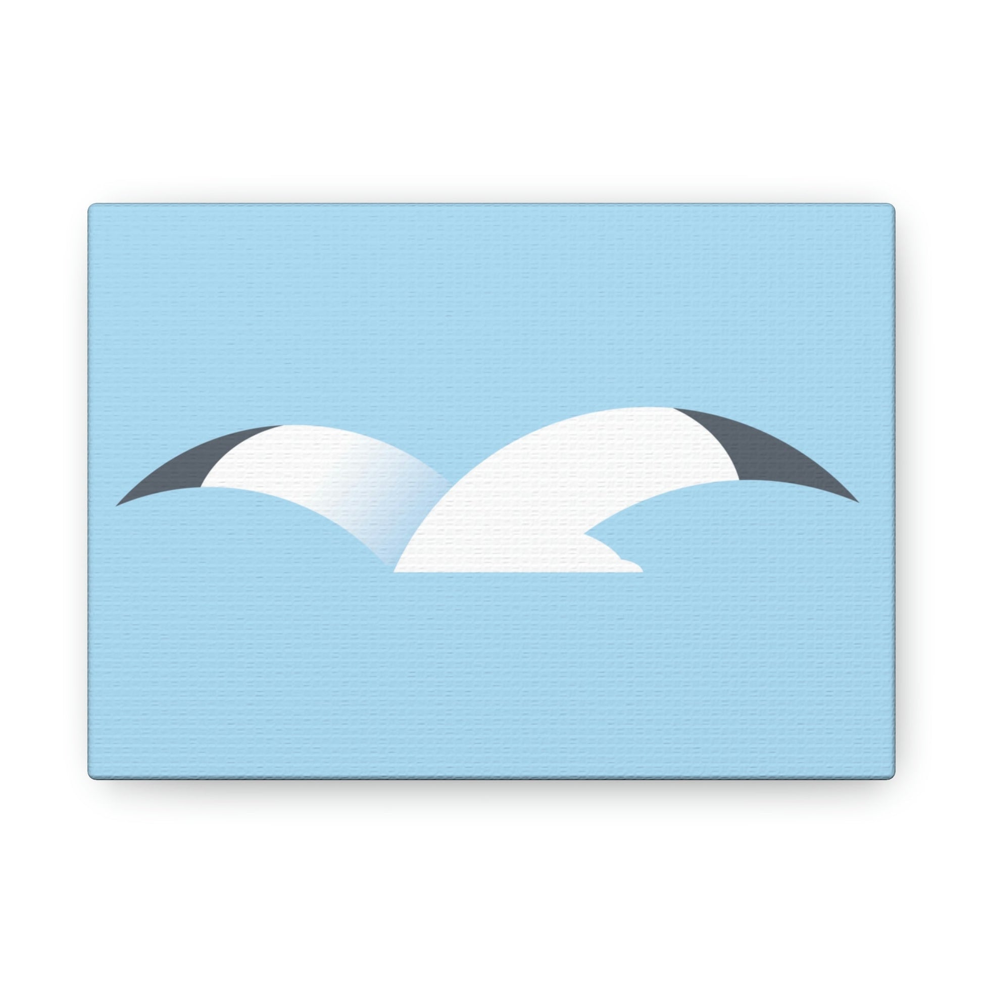 Seagull Flying Bird Minimal Abstract Art Aesthetic Classic Art Canvas Gallery Wraps Ichaku [Perfect Gifts Selection]