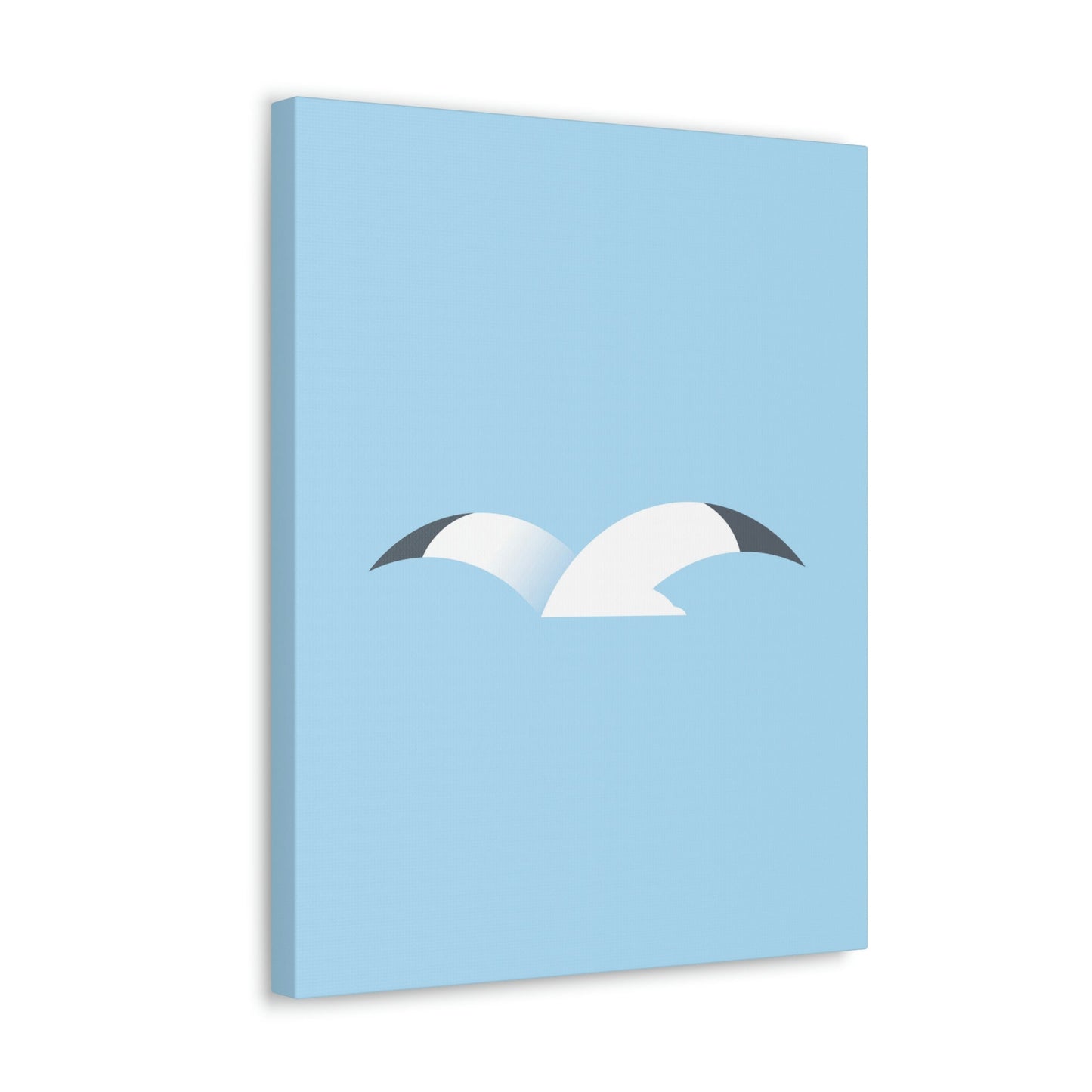 Seagull Flying Bird Minimal Abstract Art Aesthetic Classic Art Canvas Gallery Wraps Ichaku [Perfect Gifts Selection]