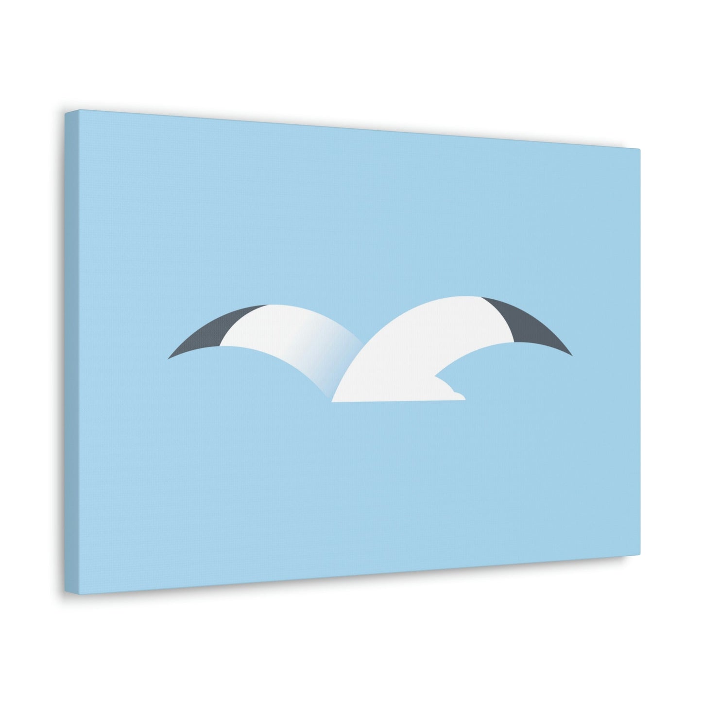 Seagull Flying Bird Minimal Abstract Art Aesthetic Classic Art Canvas Gallery Wraps Ichaku [Perfect Gifts Selection]