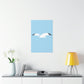 Seagull Flying Bird Minimal Abstract Art Aesthetic Premium Matte Vertical Posters Ichaku [Perfect Gifts Selection]