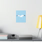 Seagull Flying Bird Minimal Abstract Art Aesthetic Premium Matte Vertical Posters Ichaku [Perfect Gifts Selection]