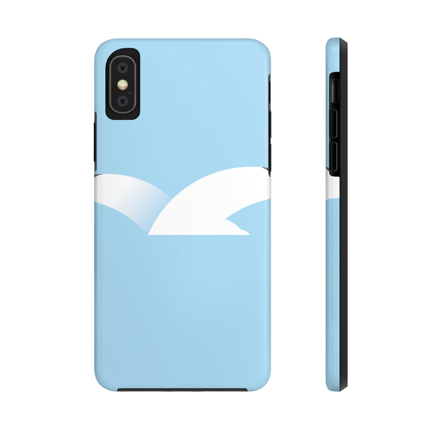 Seagull Flying Bird Minimal Abstract Art Aesthetic  Tough Phone Cases Case-Mate Ichaku [Perfect Gifts Selection]