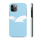 Seagull Flying Bird Minimal Abstract Art Aesthetic  Tough Phone Cases Case-Mate Ichaku [Perfect Gifts Selection]