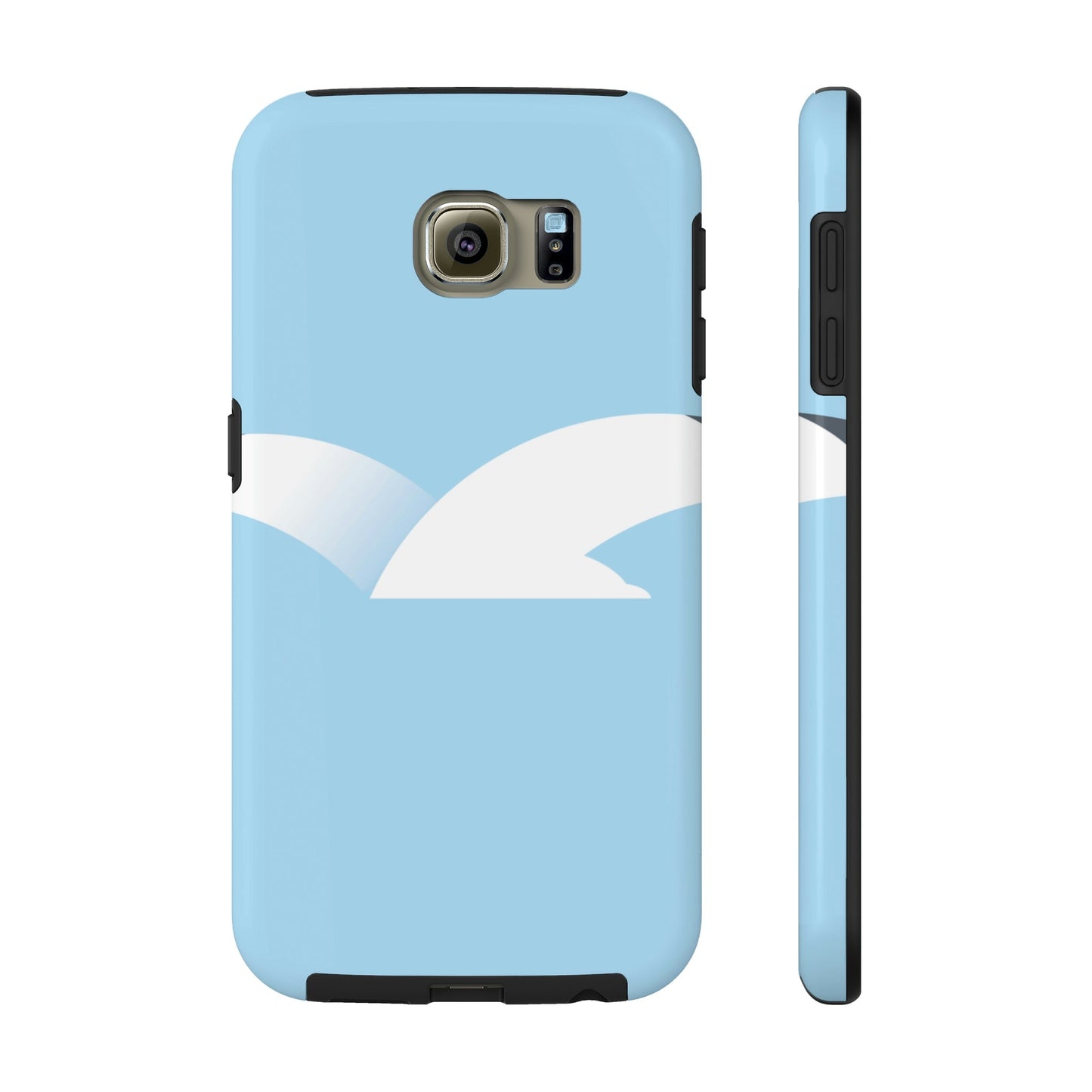 Seagull Flying Bird Minimal Abstract Art Aesthetic  Tough Phone Cases Case-Mate Ichaku [Perfect Gifts Selection]