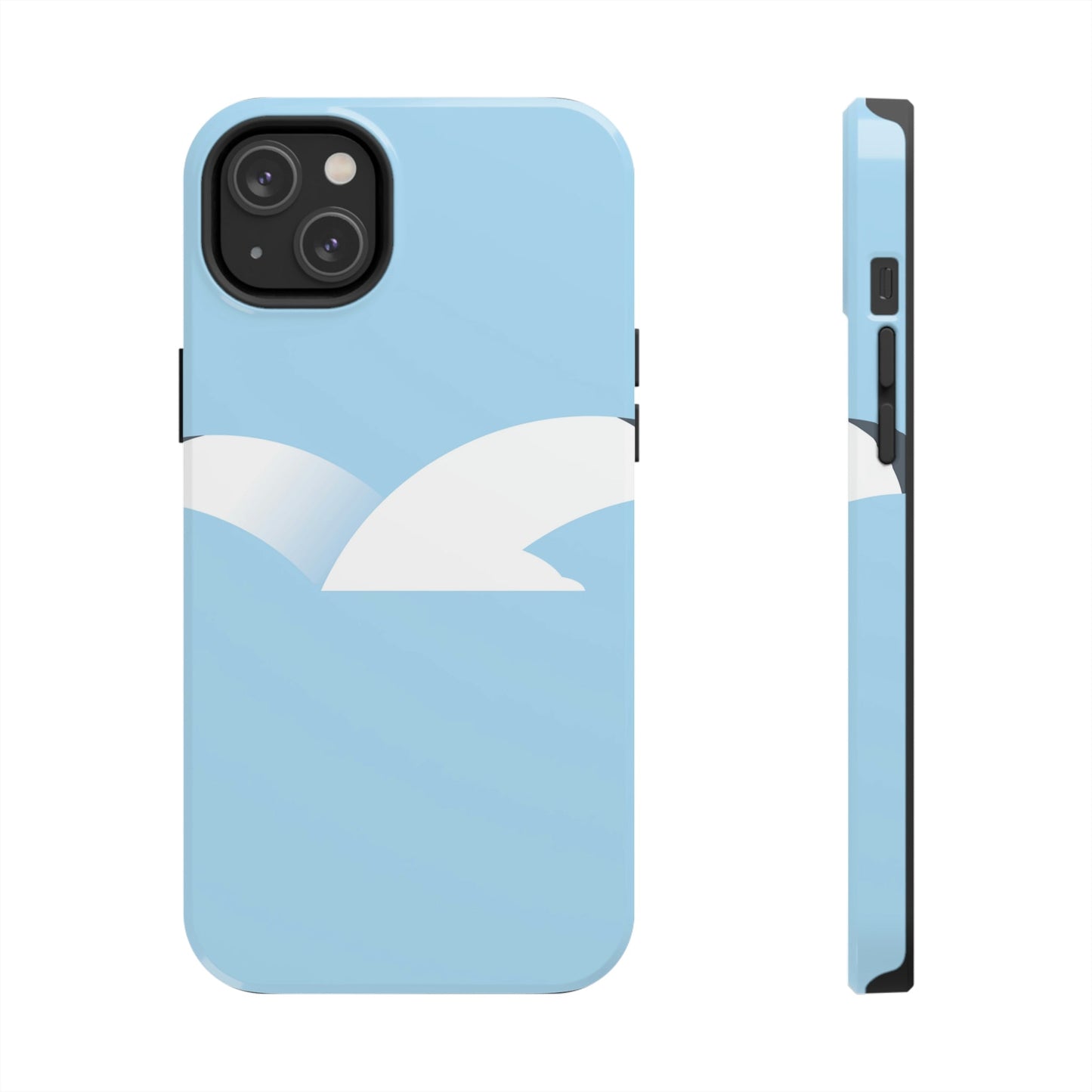 Seagull Flying Bird Minimal Abstract Art Aesthetic  Tough Phone Cases Case-Mate Ichaku [Perfect Gifts Selection]