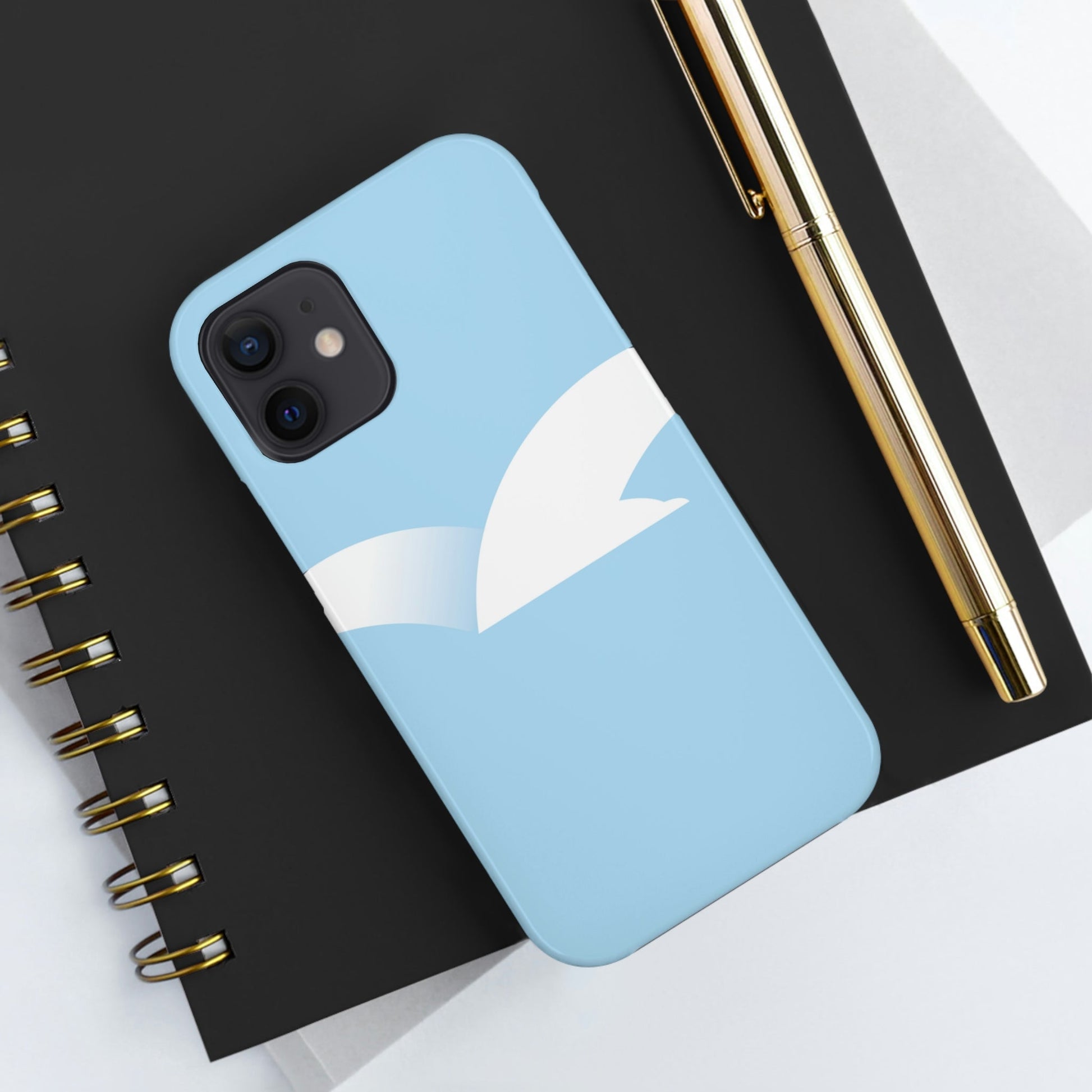 Seagull Flying Bird Minimal Abstract Art Aesthetic  Tough Phone Cases Case-Mate Ichaku [Perfect Gifts Selection]