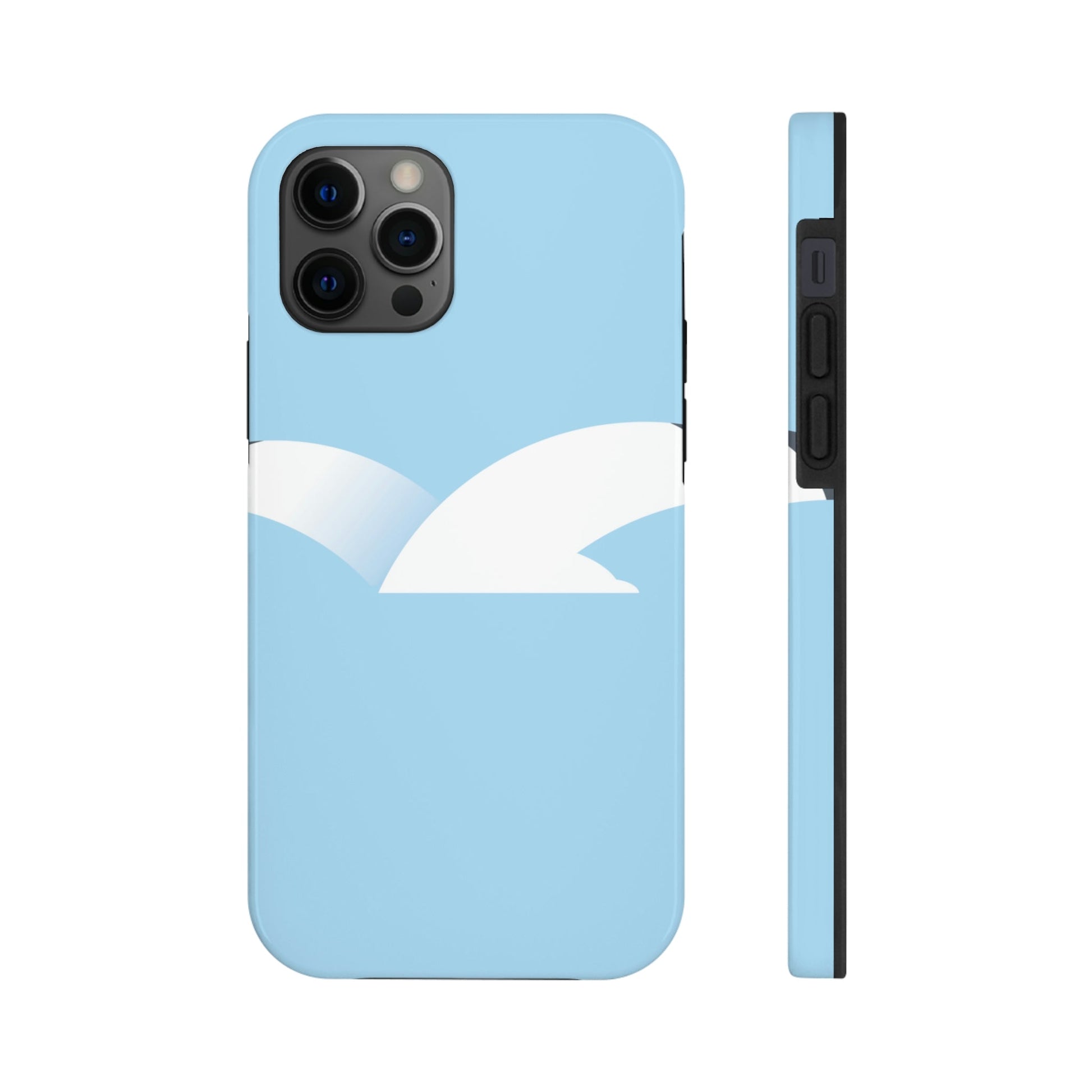 Seagull Flying Bird Minimal Abstract Art Aesthetic  Tough Phone Cases Case-Mate Ichaku [Perfect Gifts Selection]