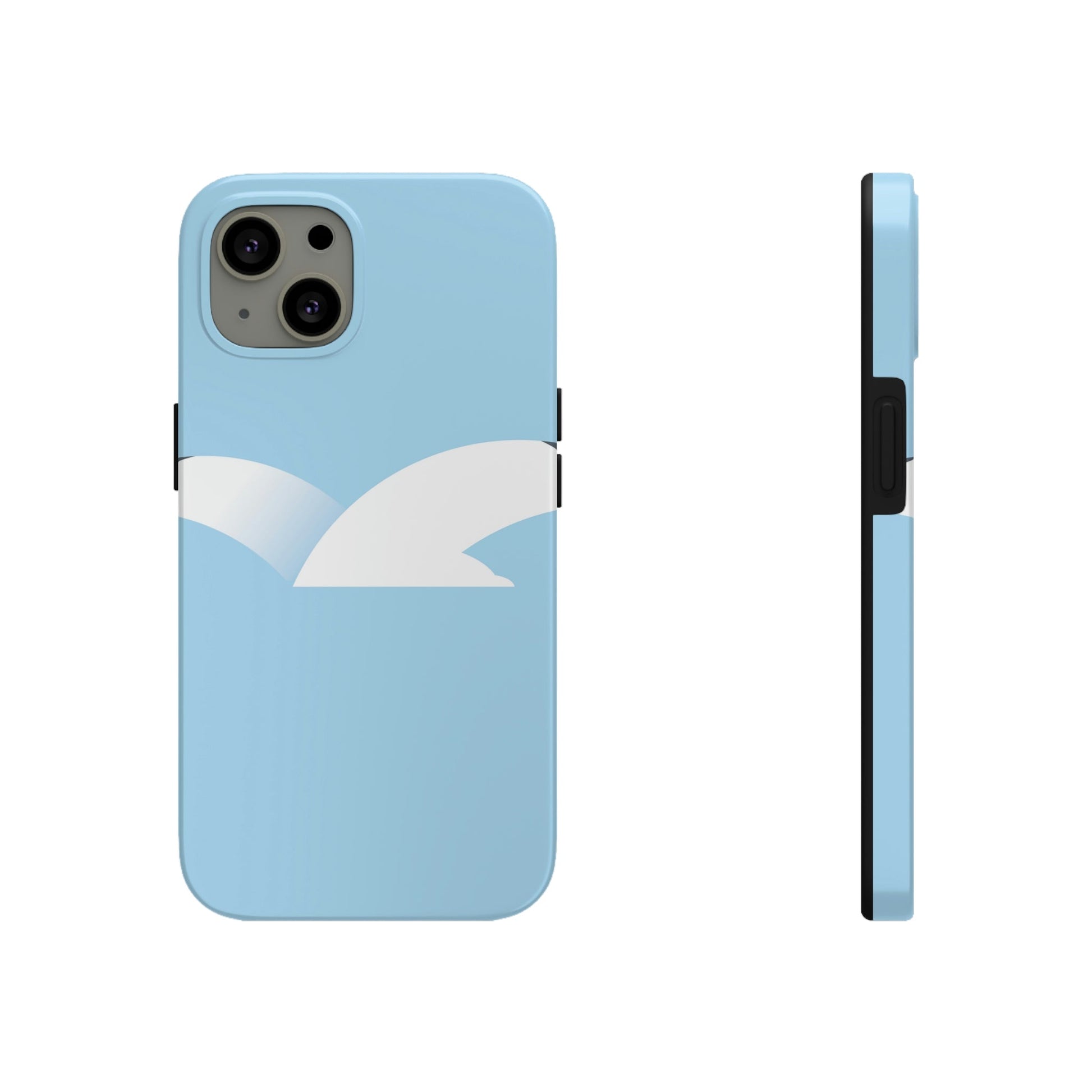 Seagull Flying Bird Minimal Abstract Art Aesthetic  Tough Phone Cases Case-Mate Ichaku [Perfect Gifts Selection]