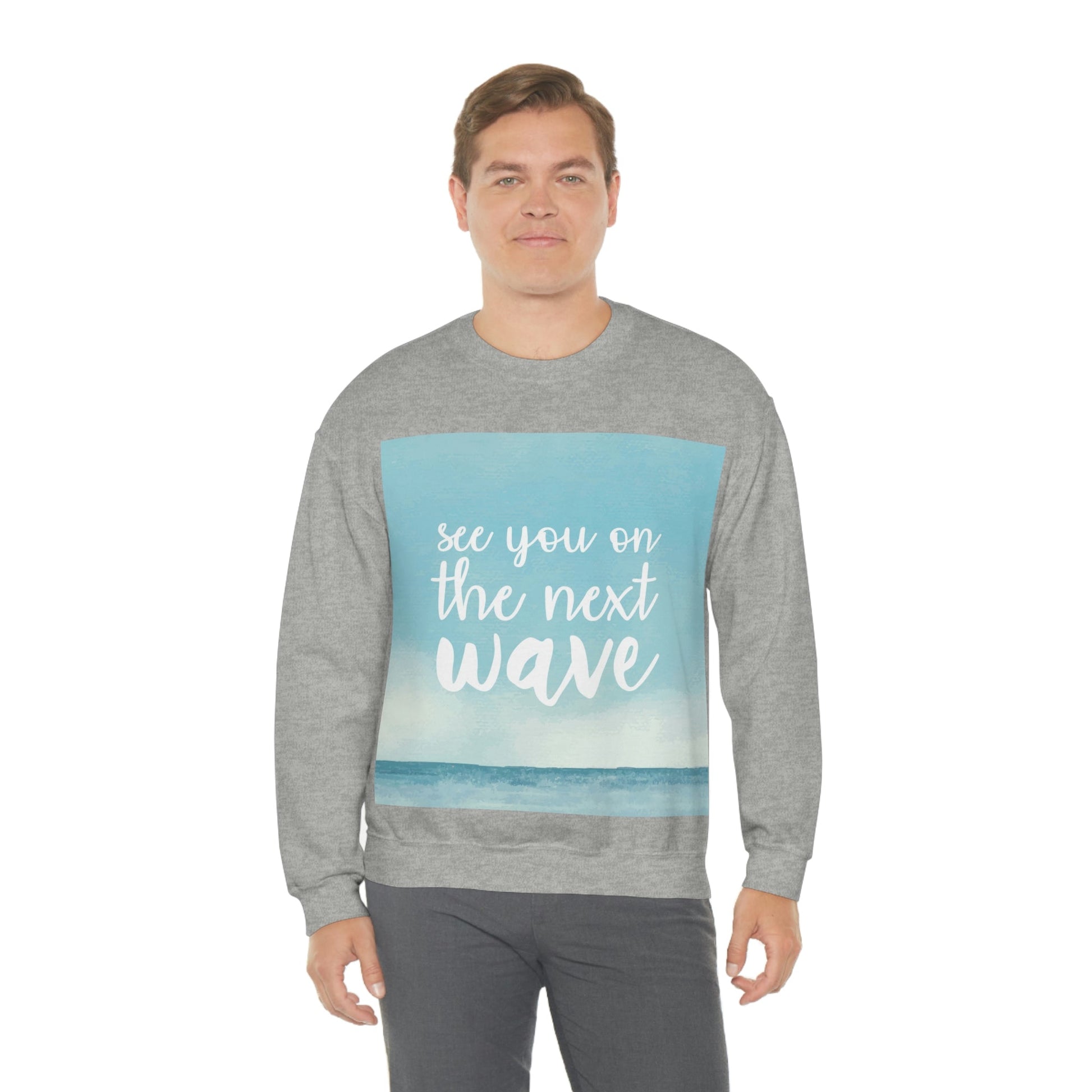 See You On the Next Wave Surfers Slogan Heavy Blend™ Crewneck Sweatshirt Ichaku [Perfect Gifts Selection]