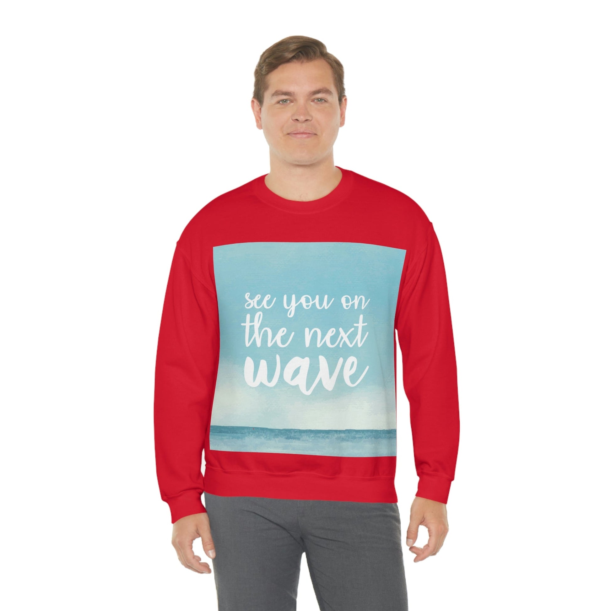 See You On the Next Wave Surfers Slogan Heavy Blend™ Crewneck Sweatshirt Ichaku [Perfect Gifts Selection]