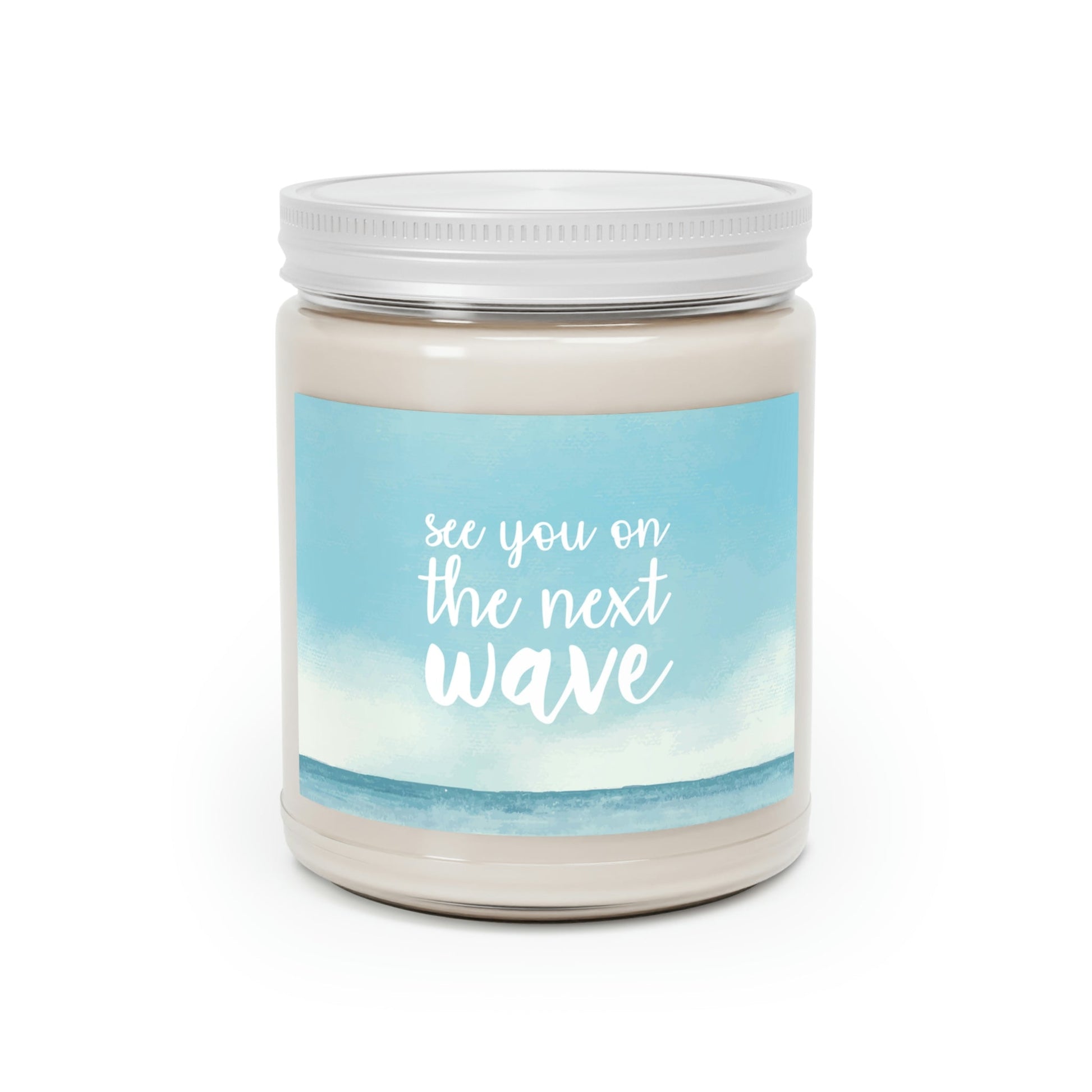 See You On the Next Wave Surfers Slogan Scented Candle Up to 60hSoy Wax 9oz Ichaku [Perfect Gifts Selection]