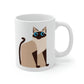 Siam Cat Lovers Anime Cartoon Ceramic Mug 11oz Ichaku [Perfect Gifts Selection]
