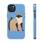 Siam Cat Lovers Anime Cartoon Tough Phone Cases Case-Mate Ichaku [Perfect Gifts Selection]