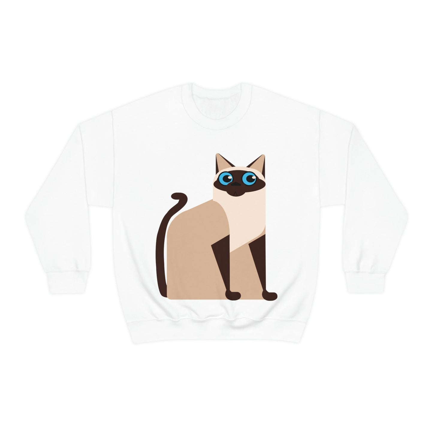 Siam Cat Lovers Anime Cartoon Unisex Heavy Blend™ Crewneck Sweatshirt Ichaku [Perfect Gifts Selection]