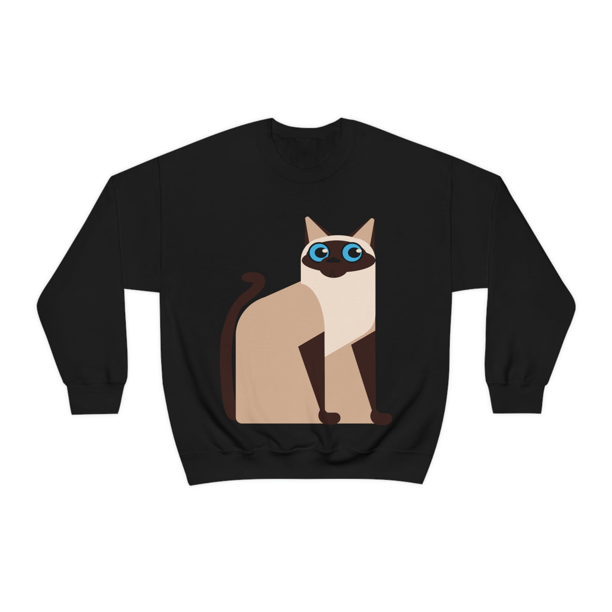 Siam Cat Lovers Anime Cartoon Unisex Heavy Blend™ Crewneck Sweatshirt Ichaku [Perfect Gifts Selection]