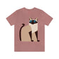 Siam Cat Lovers Anime Cartoon Unisex Jersey Short Sleeve T-Shirt Ichaku [Perfect Gifts Selection]