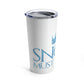 Snow Must Go On Winter Happiness Art Stainless Steel Hot or Cold Vacuum Tumbler 20oz Ichaku [Perfect Gifts Selection]