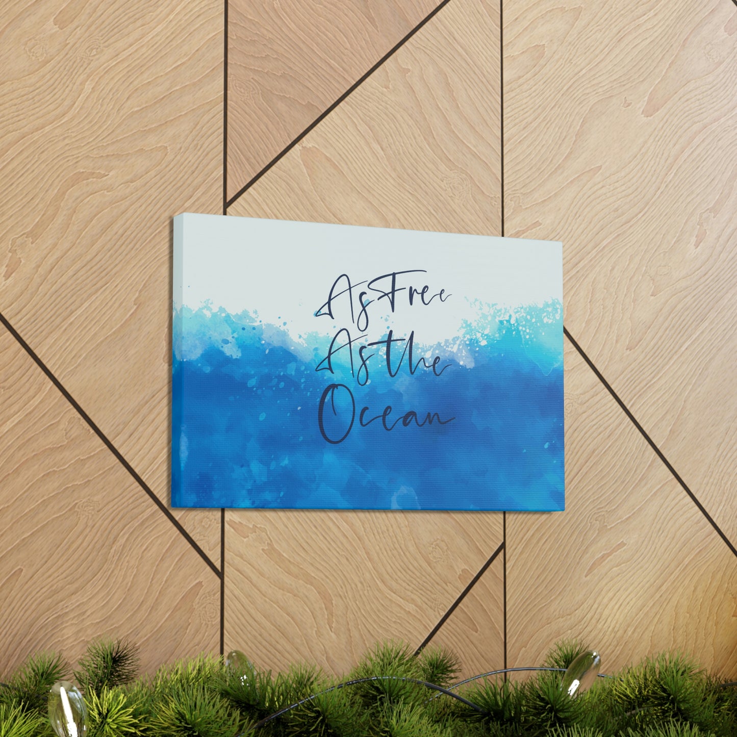 As Free As The Ocean Relationship Quotes Aesthetic Classic Art Canvas Gallery Wraps