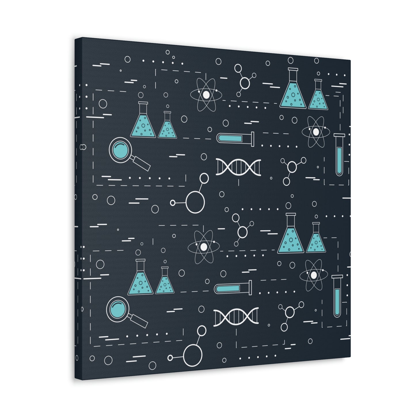 Chemistry Science Biology Pattern Scientist Educational Aesthetic Classic Art Canvas Gallery Wraps