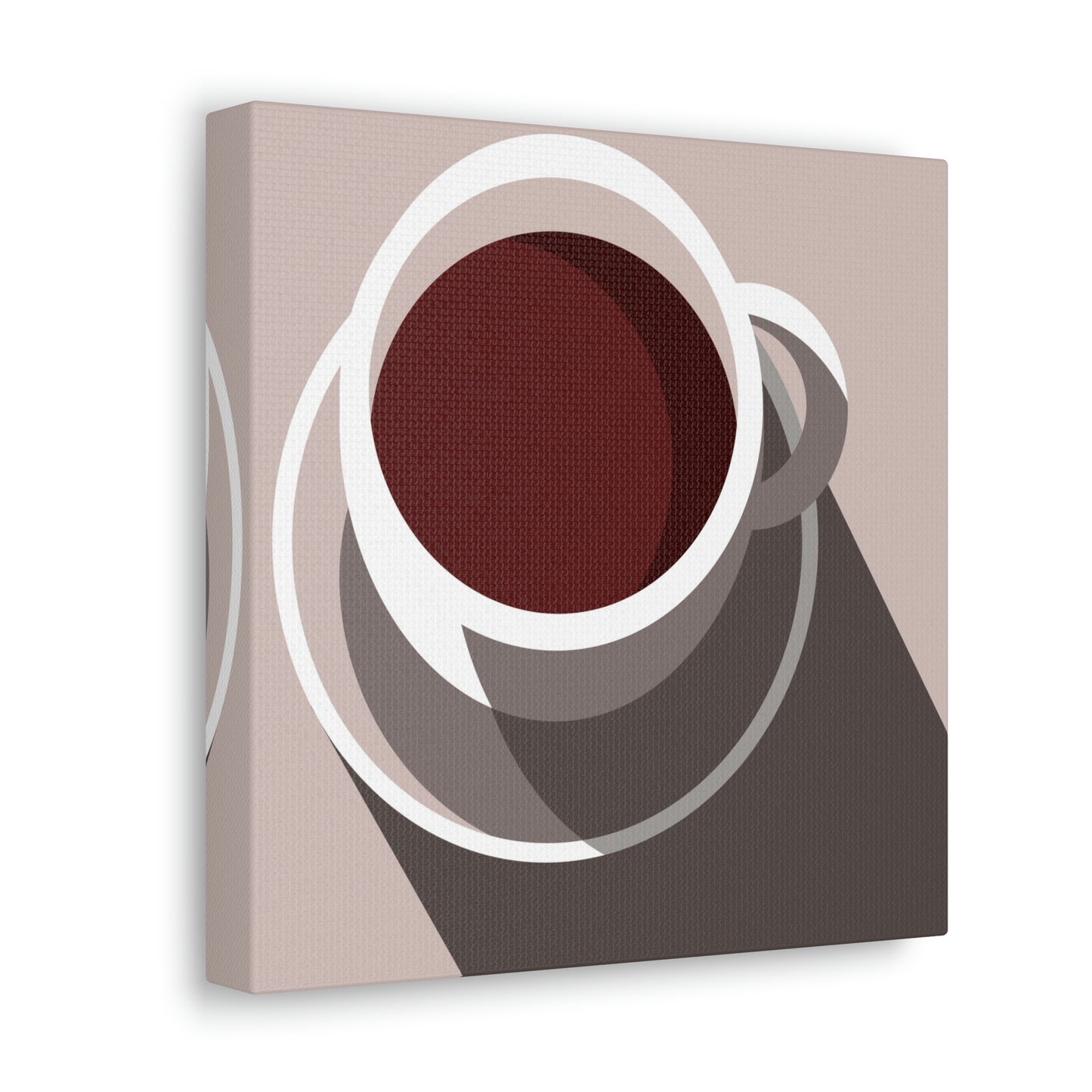 Cup Of Coffee Minimal Art Aesthetic Beige Aesthetic Classic Art Canvas Gallery Wraps