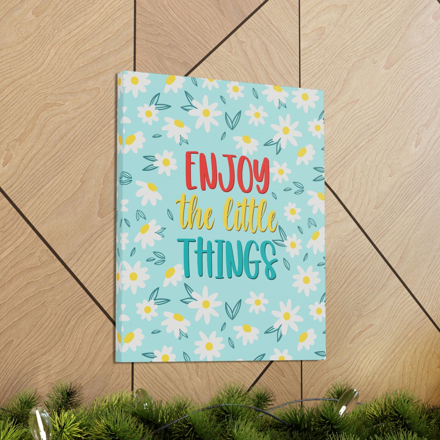 Enjoy The Little Things Aesthetic Classic Art Canvas Gallery Wraps