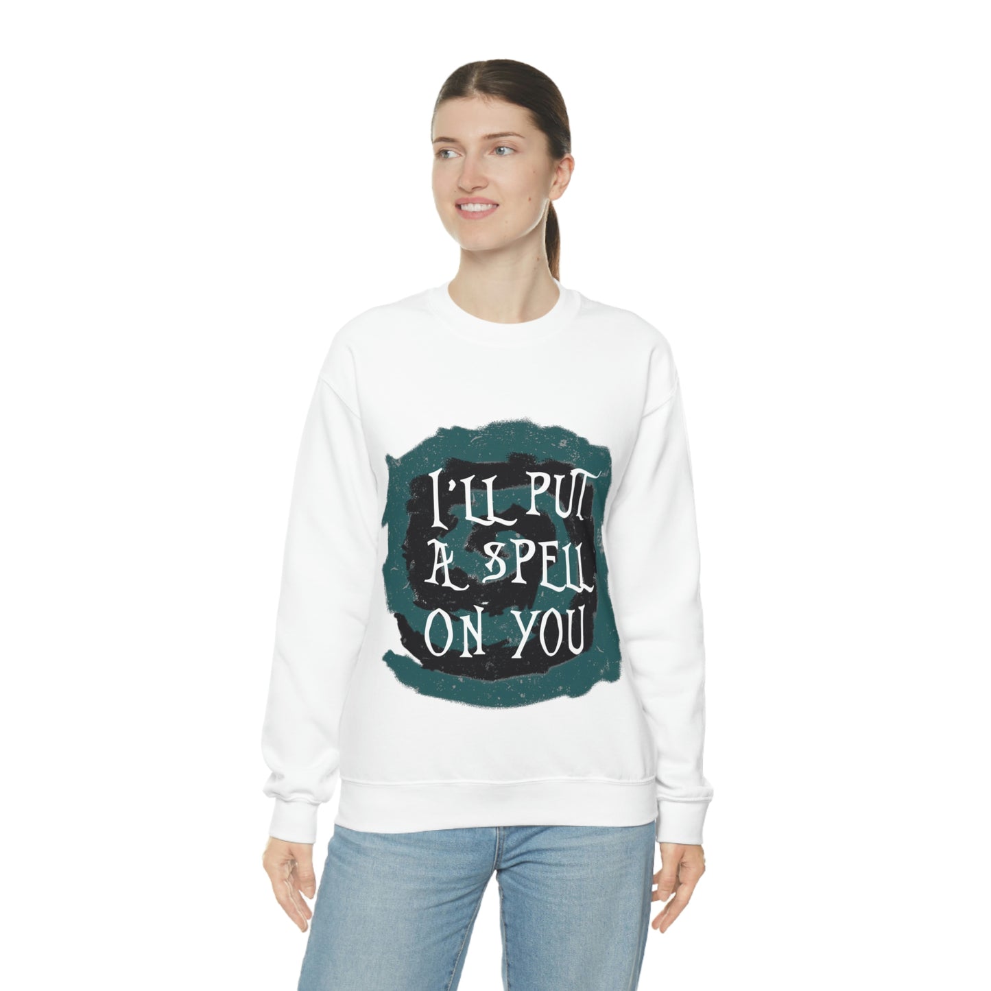 I`ll Put A Spell On You Halloween Trick Or Treat Unisex Heavy Blend™ Crewneck Sweatshirt