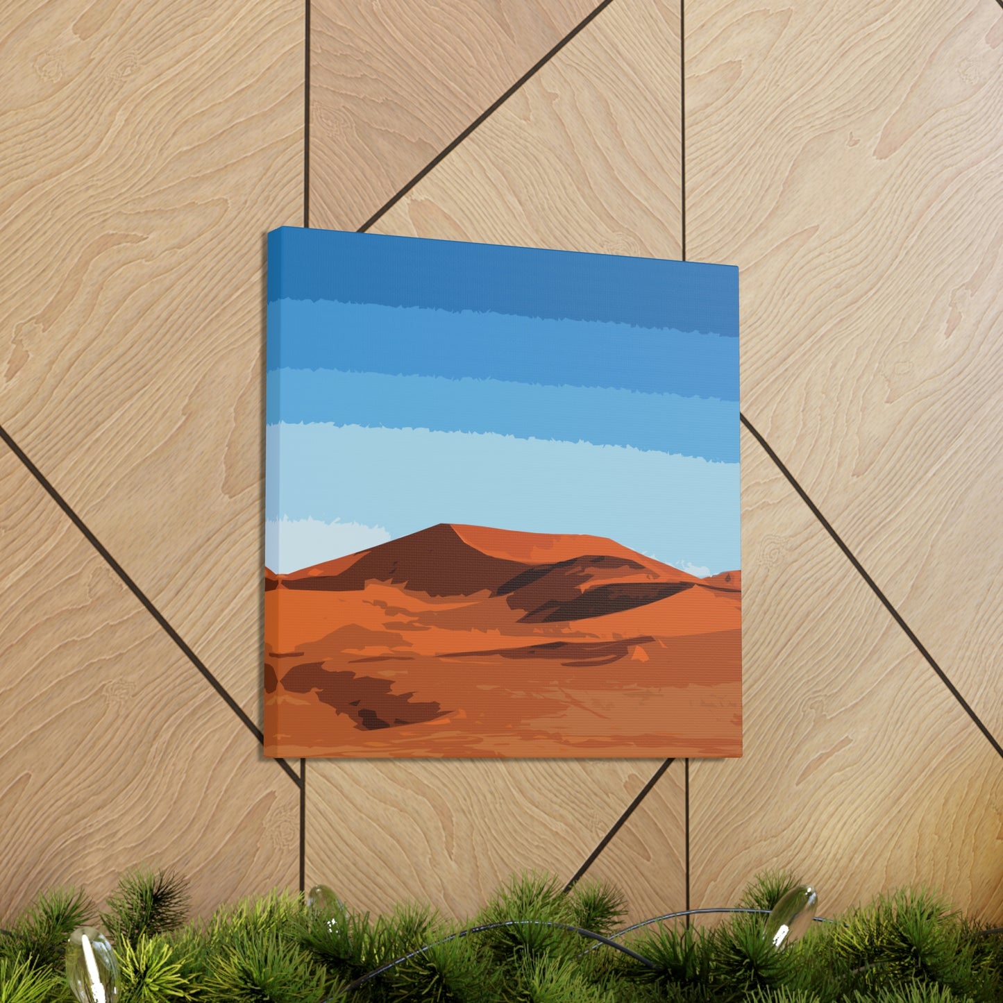 Landscape Desert Orange Sand Abstract Nature Modern Aesthetics Aesthetic Classic Art Canvas Gallery Wraps