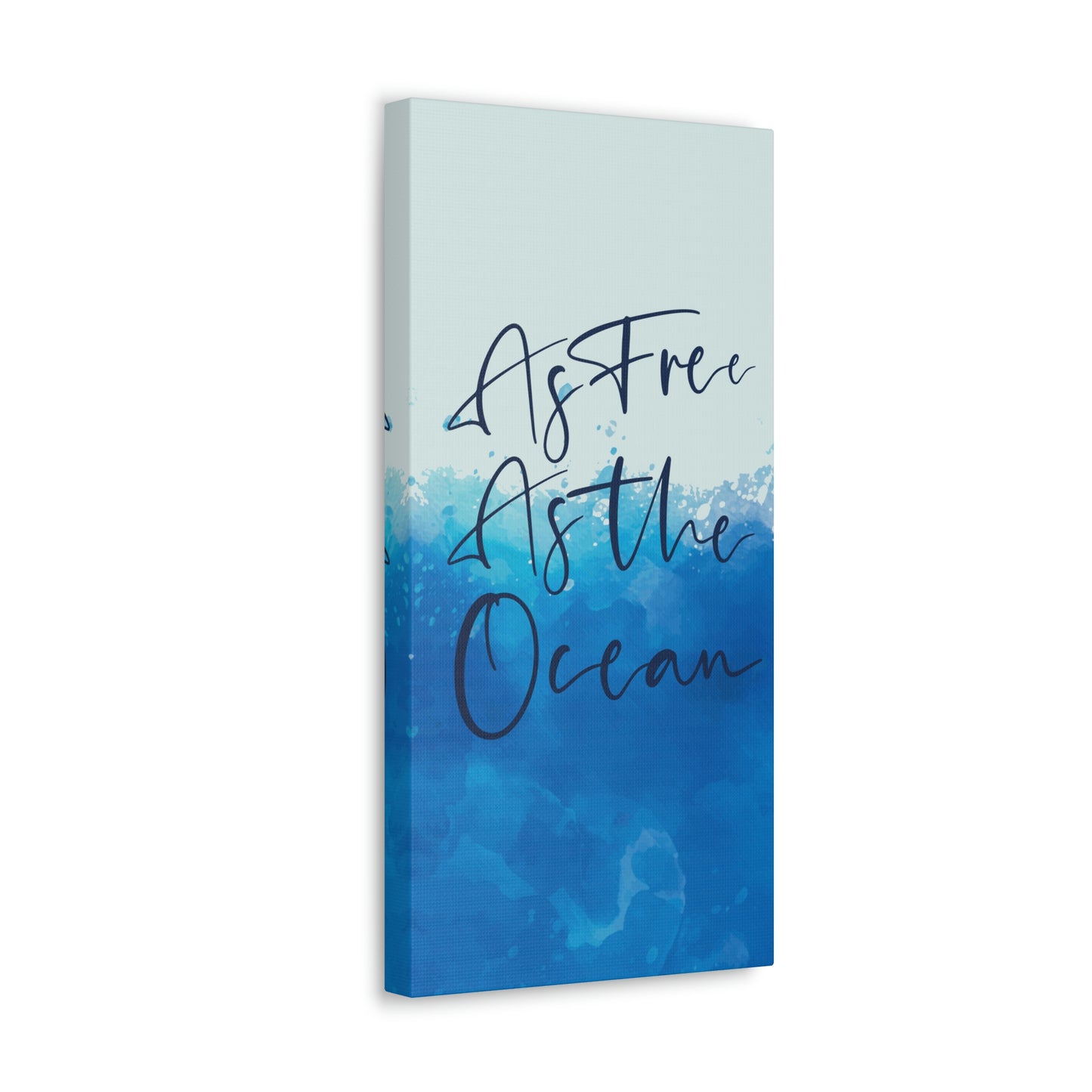 As Free As The Ocean Relationship Quotes Aesthetic Classic Art Canvas Gallery Wraps