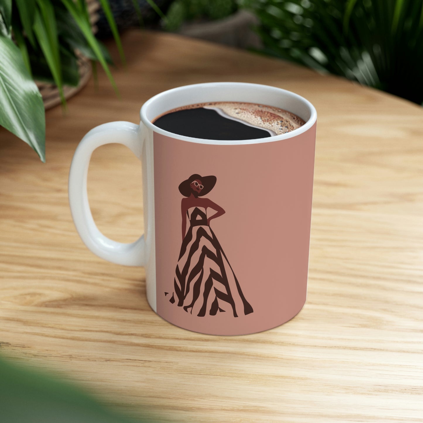 Retro Movies Woman in Dress Vintage Film Lover Ceramic Mug 11oz