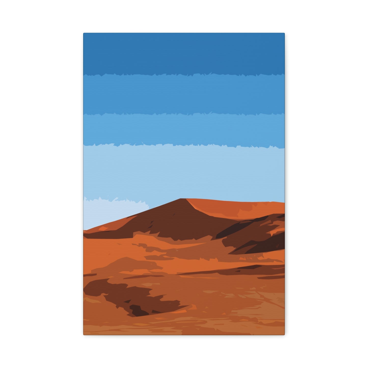 Landscape Desert Orange Sand Abstract Nature Modern Aesthetics Aesthetic Classic Art Canvas Gallery Wraps