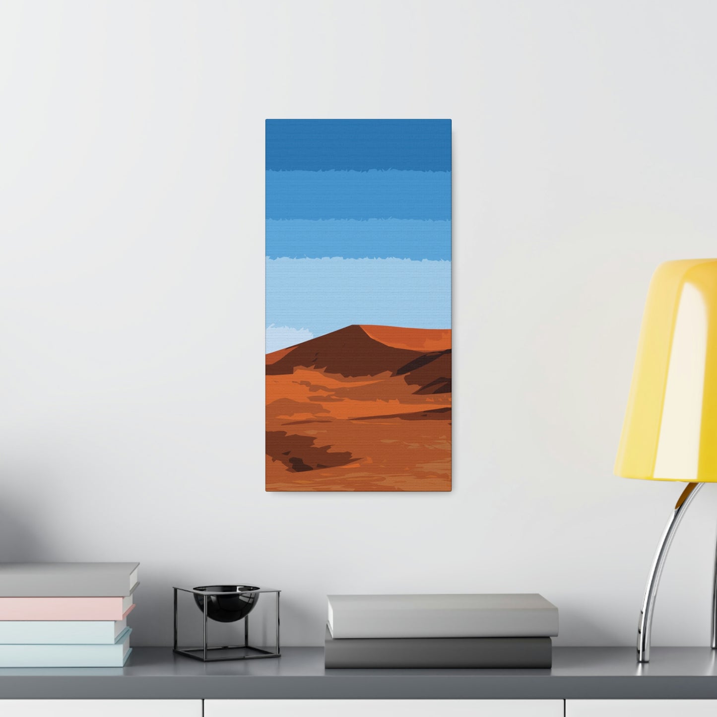 Landscape Desert Orange Sand Abstract Nature Modern Aesthetics Aesthetic Classic Art Canvas Gallery Wraps