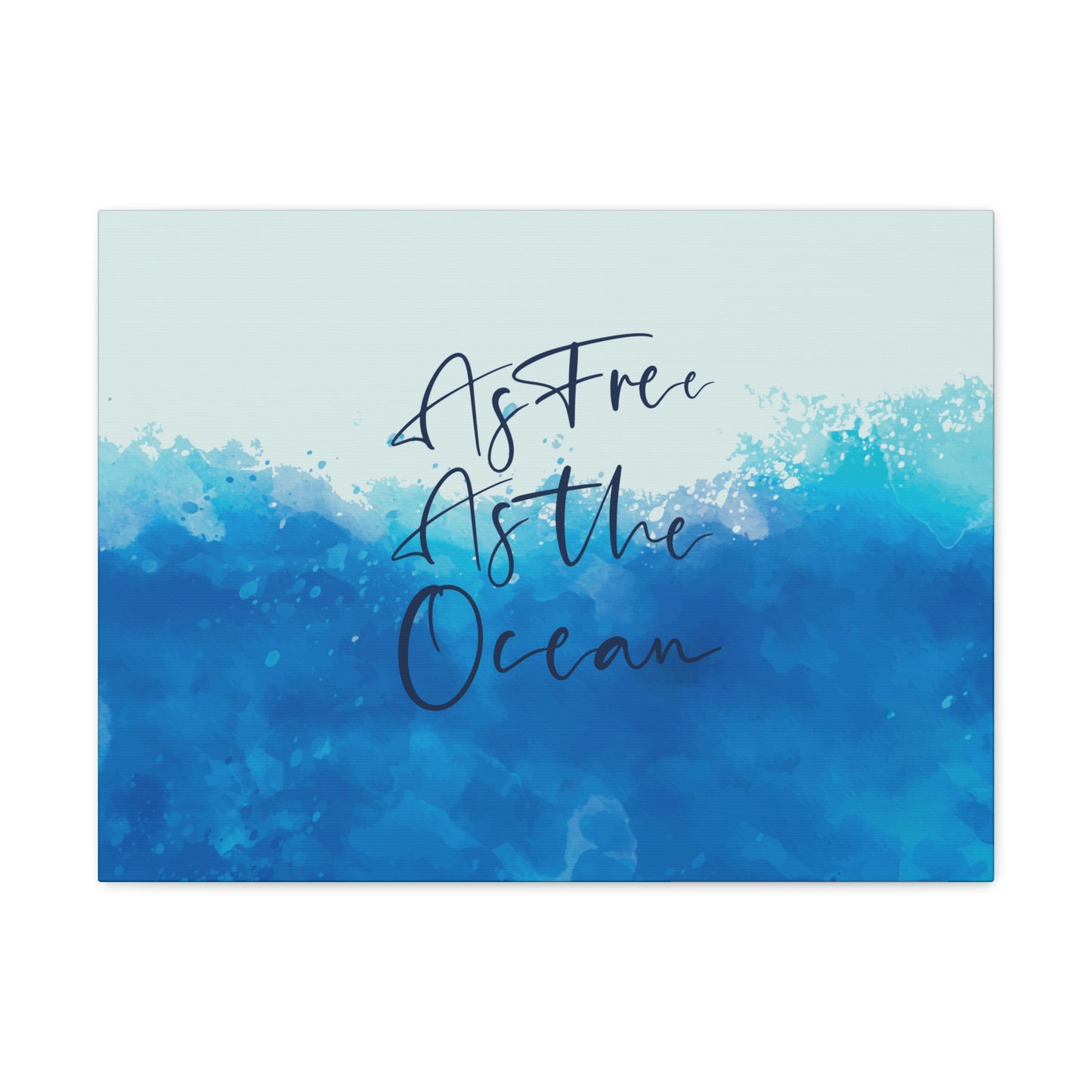 As Free As The Ocean Relationship Quotes Aesthetic Classic Art Canvas Gallery Wraps