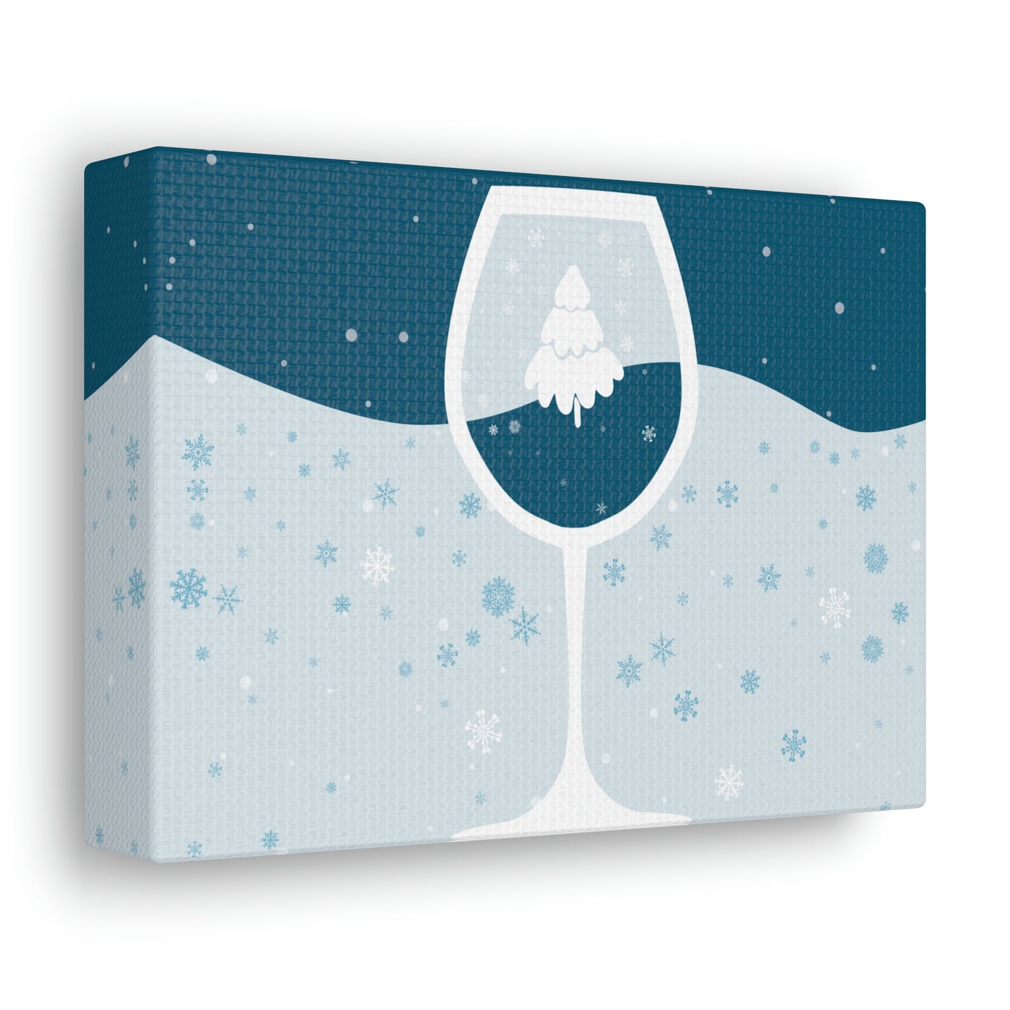 Ice Wine Winter Holidays Aesthetic Classic Art Canvas Gallery Wraps