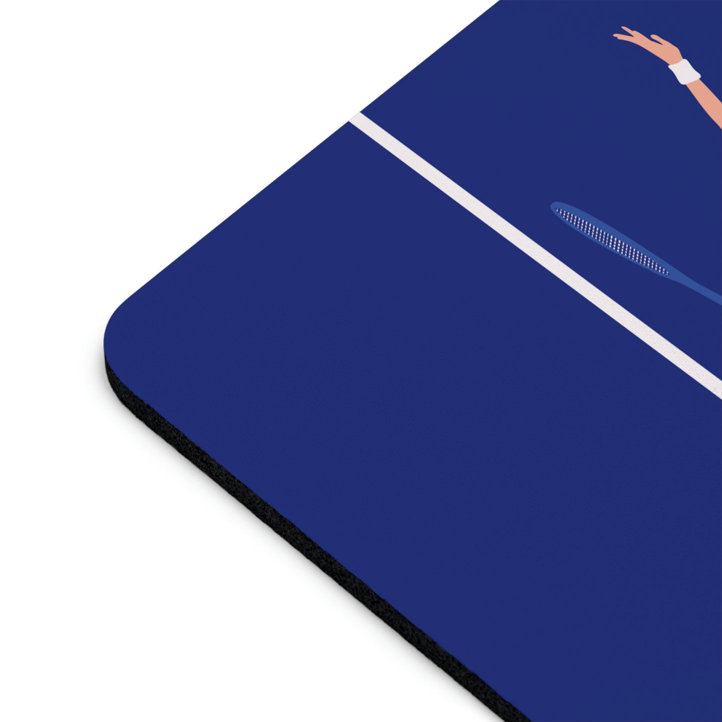 Tennis Player Blue Art Sports Team Ergonomic Non-slip Creative Design Mouse Pad