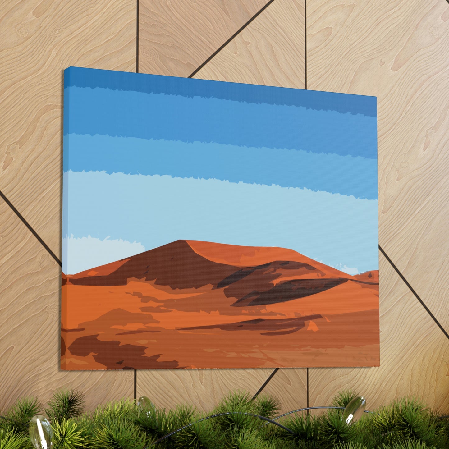 Landscape Desert Orange Sand Abstract Nature Modern Aesthetics Aesthetic Classic Art Canvas Gallery Wraps