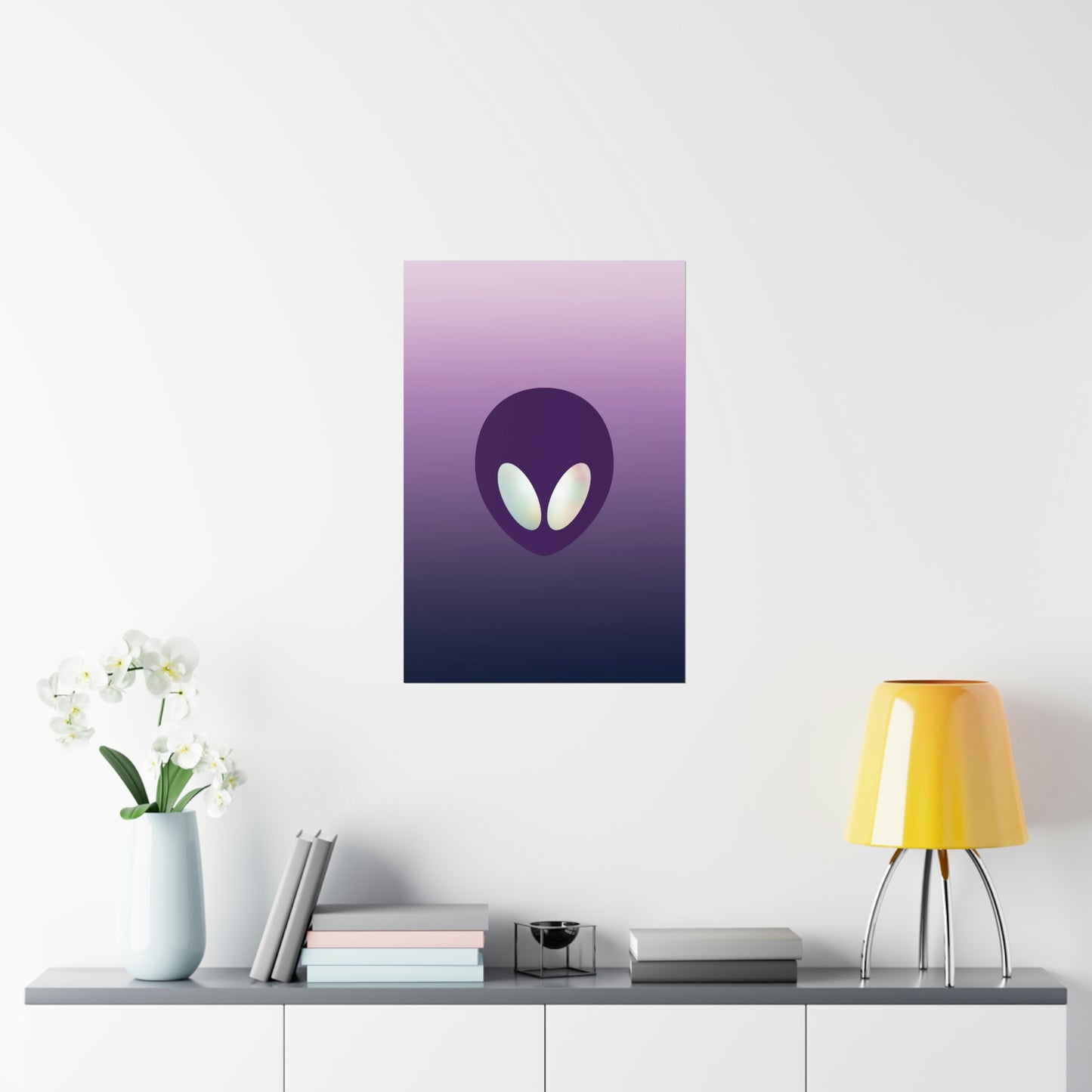 Alien Aesthetic Minimalist UFO Classic TV Series Art Premium Matte Vertical Posters