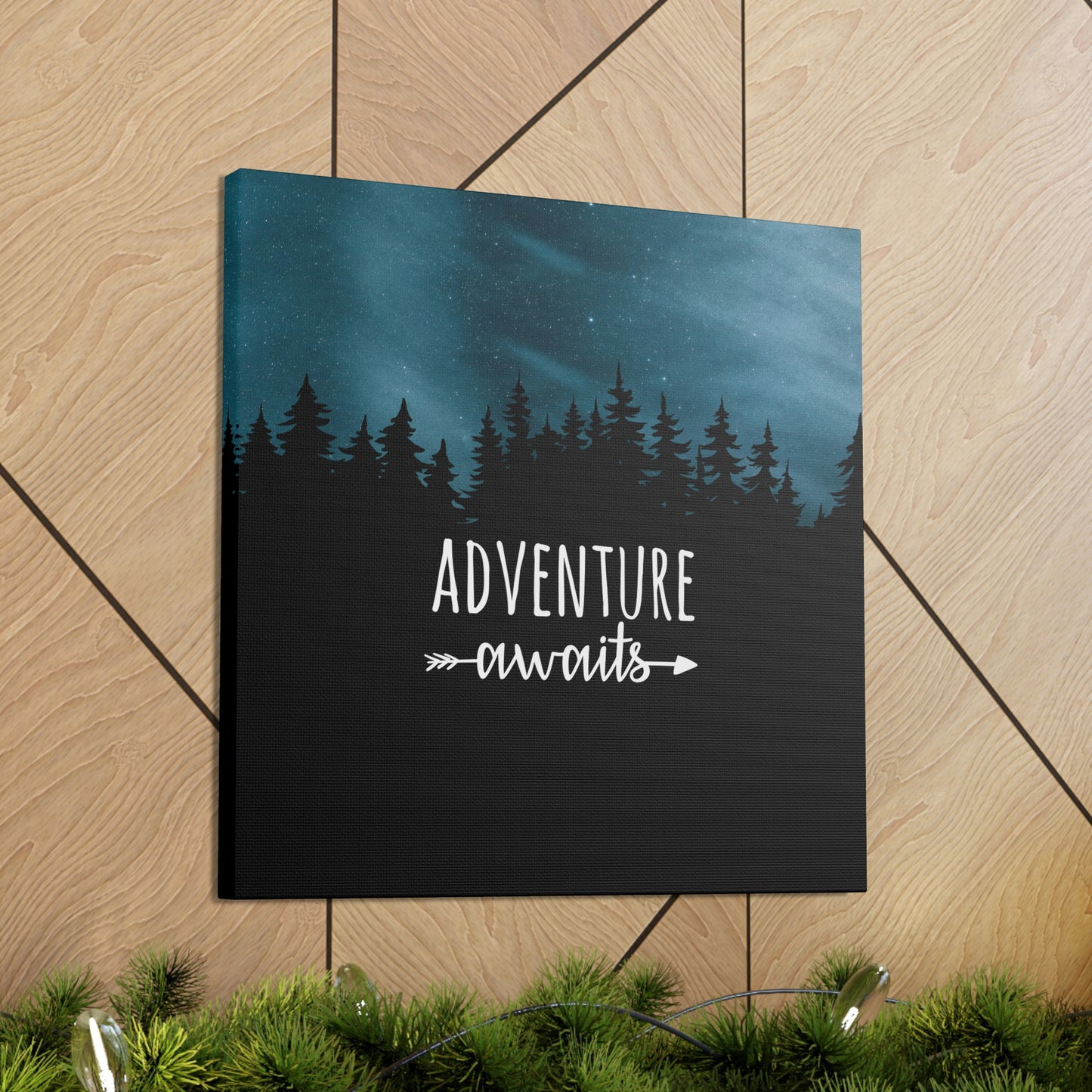 Adventure Awaits Art Vacation Landscape Explore Aesthetic Classic Art Canvas Gallery Wraps