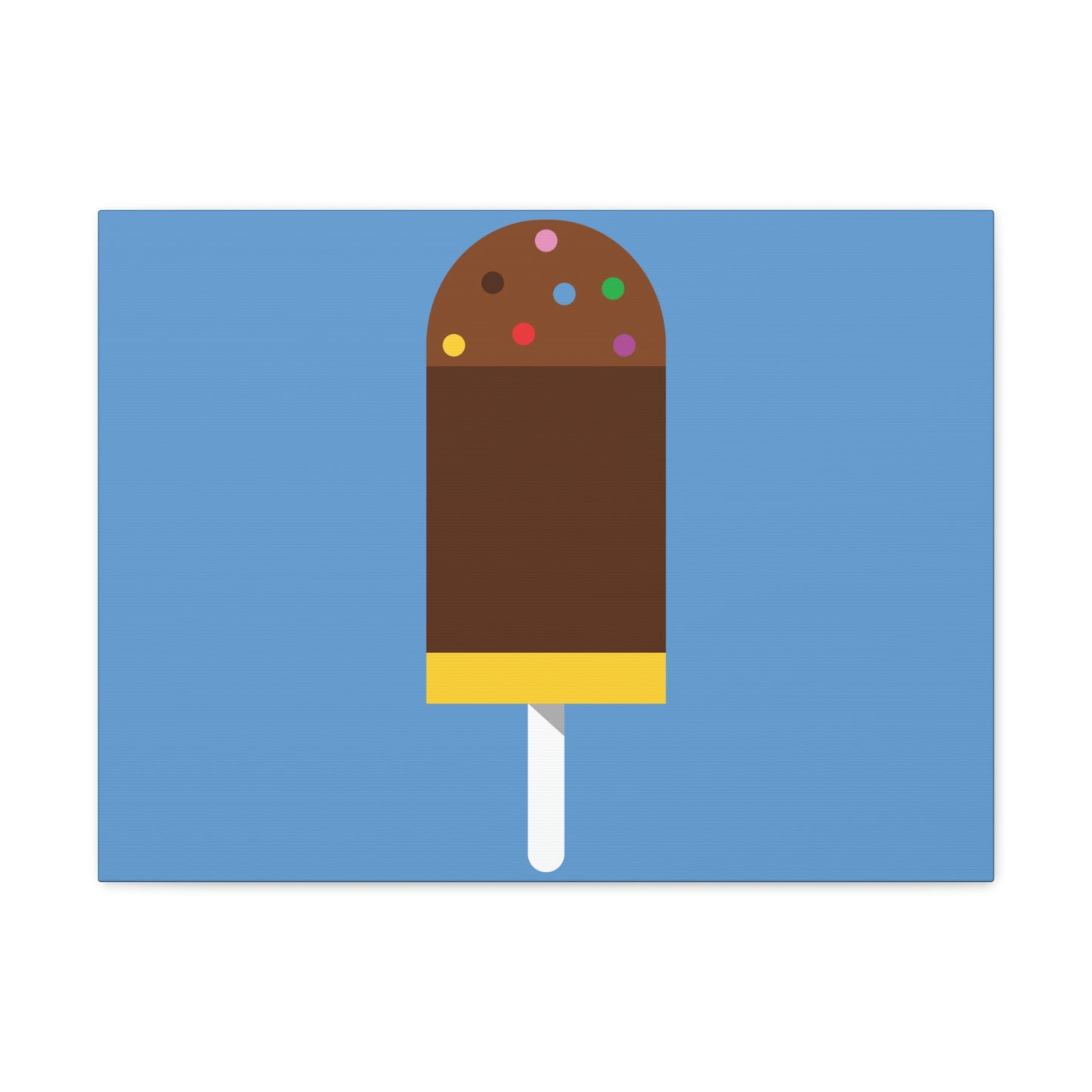 Ice Cream Lover Minimal Abstract Aesthetic Classic Art Canvas Gallery Wraps