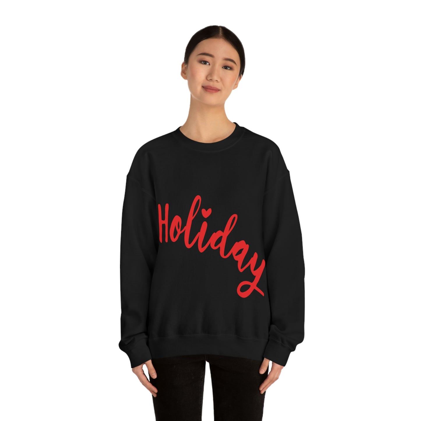 Holidays Red Text Weekend Quotes Unisex Heavy Blend™ Crewneck Sweatshirt