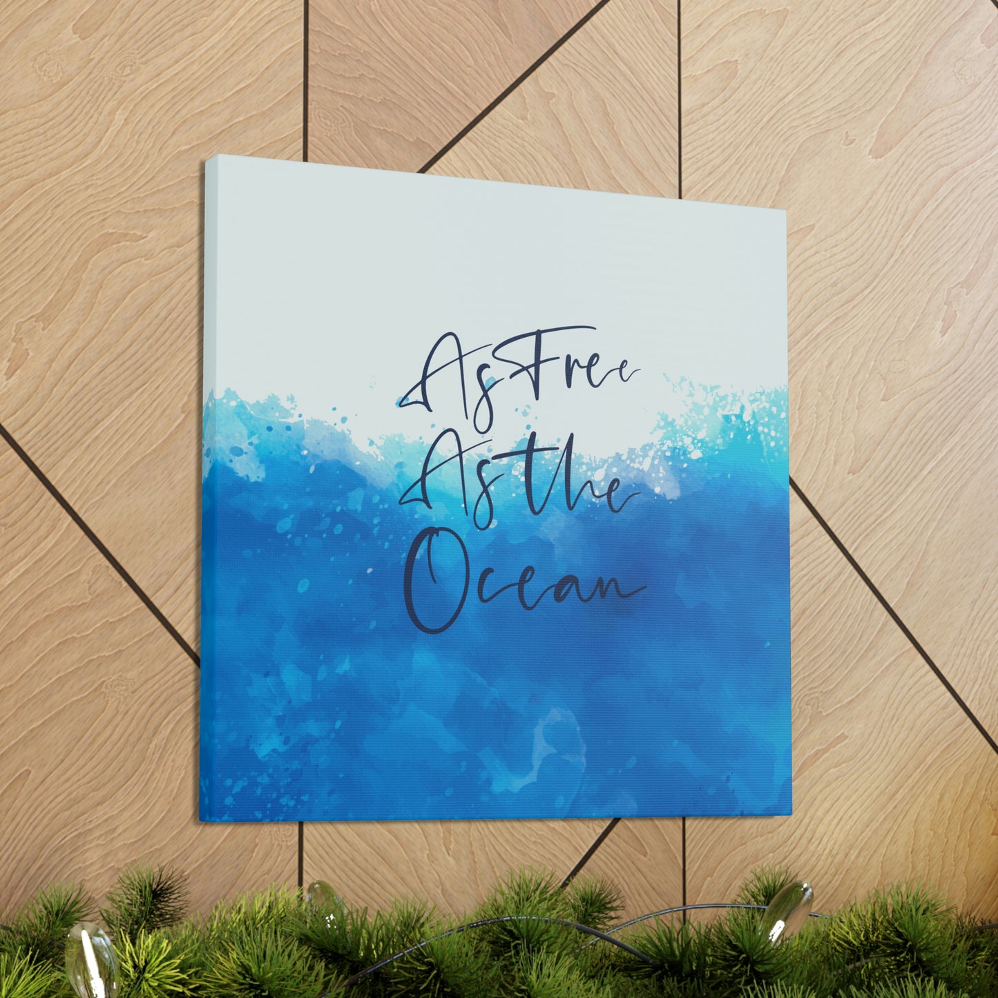 As Free As The Ocean Relationship Quotes Aesthetic Classic Art Canvas Gallery Wraps