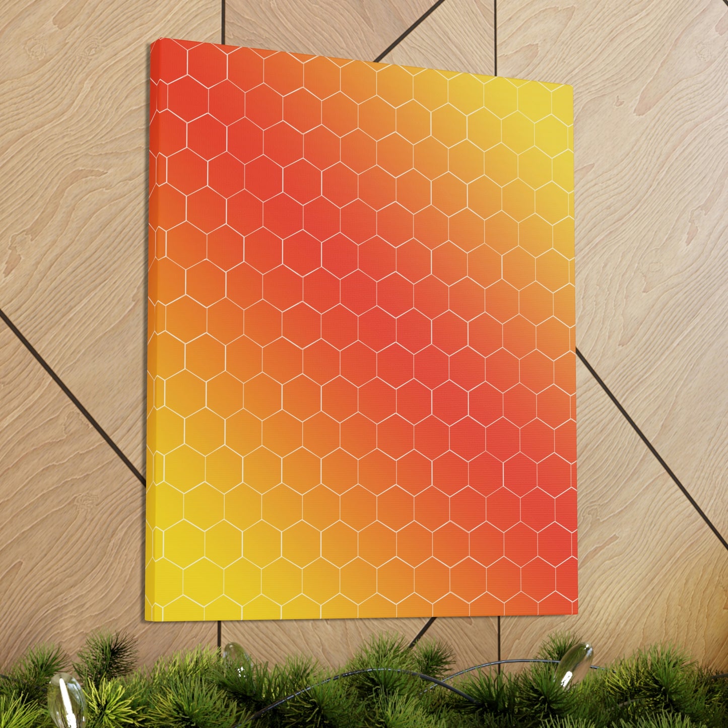 Bee Honeycomb Honey Nature Lovers Classic Art Canvas Gallery Wraps