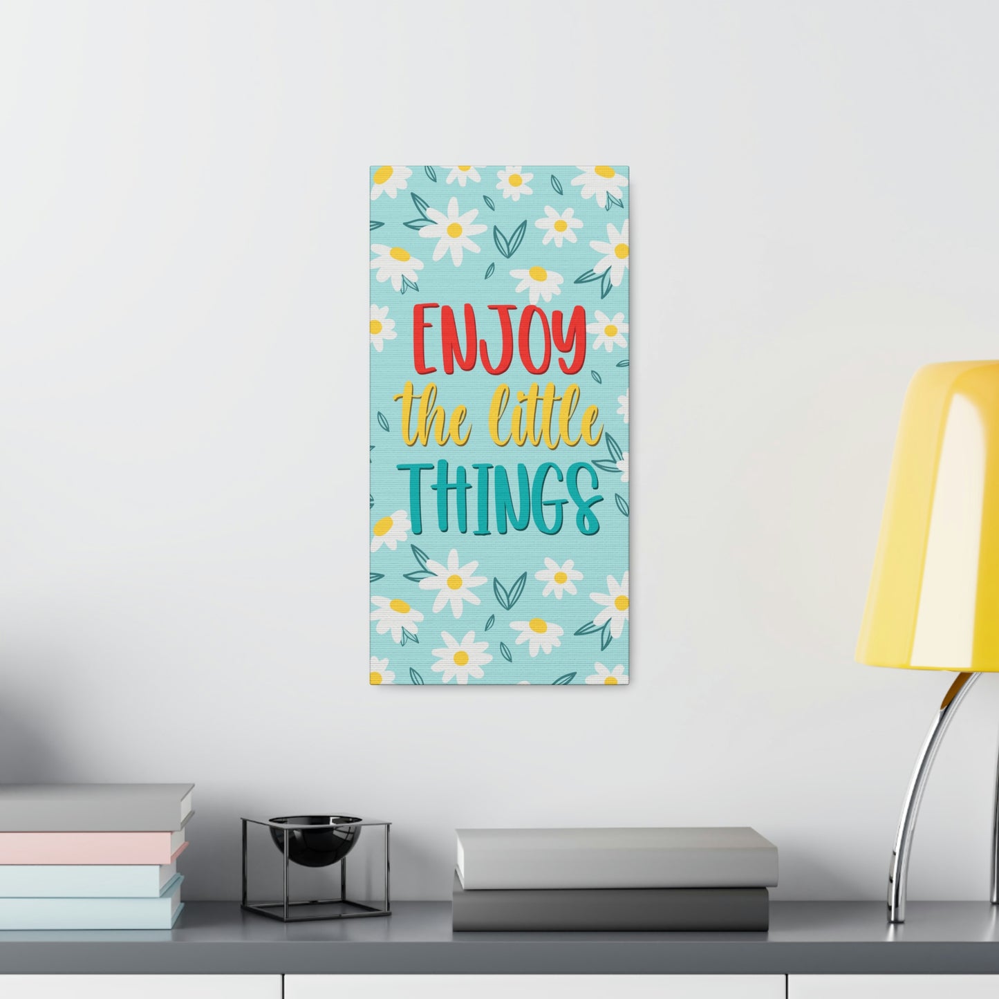 Enjoy The Little Things Aesthetic Classic Art Canvas Gallery Wraps