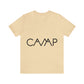 Camping Typography Minimal Art Unisex Jersey Short Sleeve T-Shirt