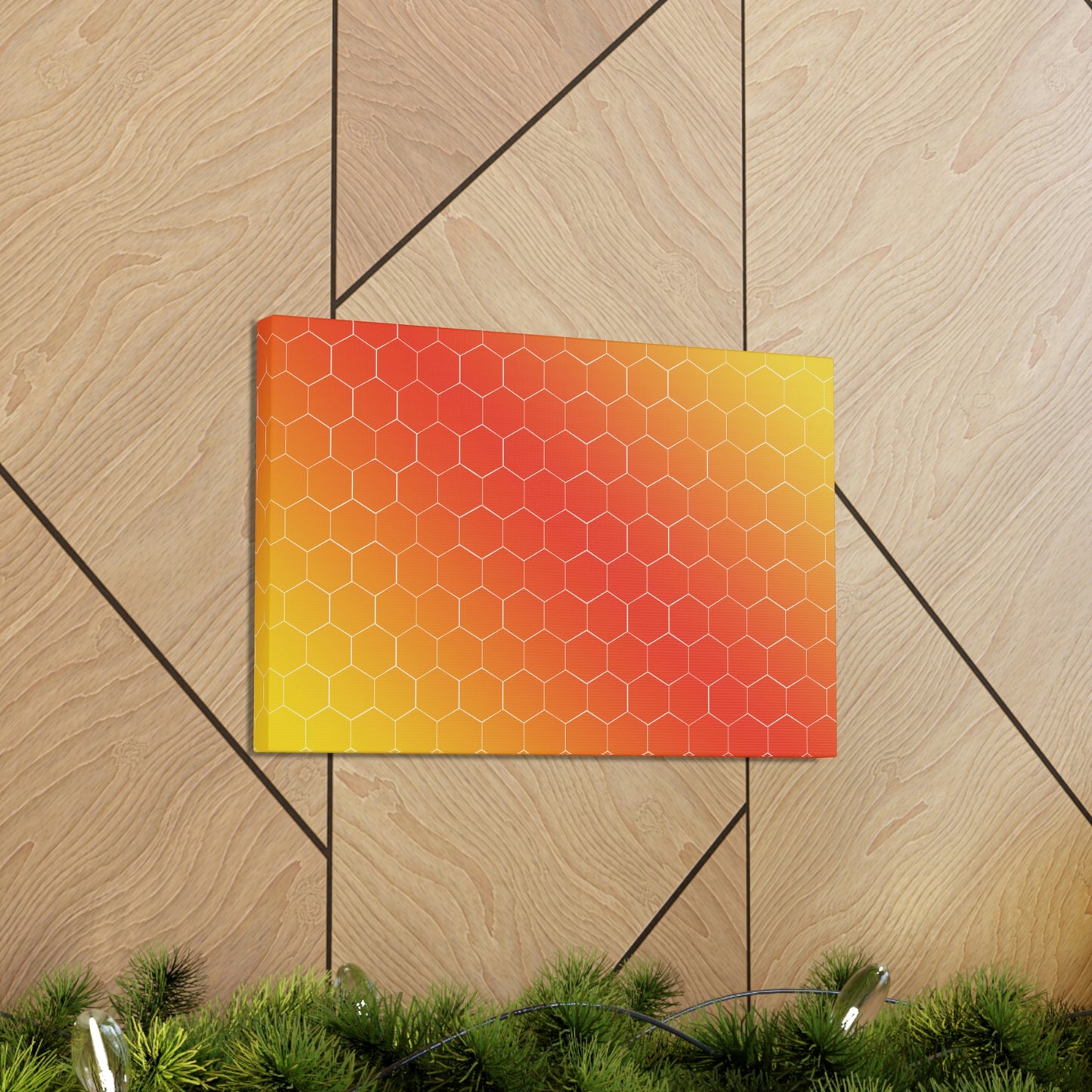 Bee Honeycomb Honey Nature Lovers Classic Art Canvas Gallery Wraps