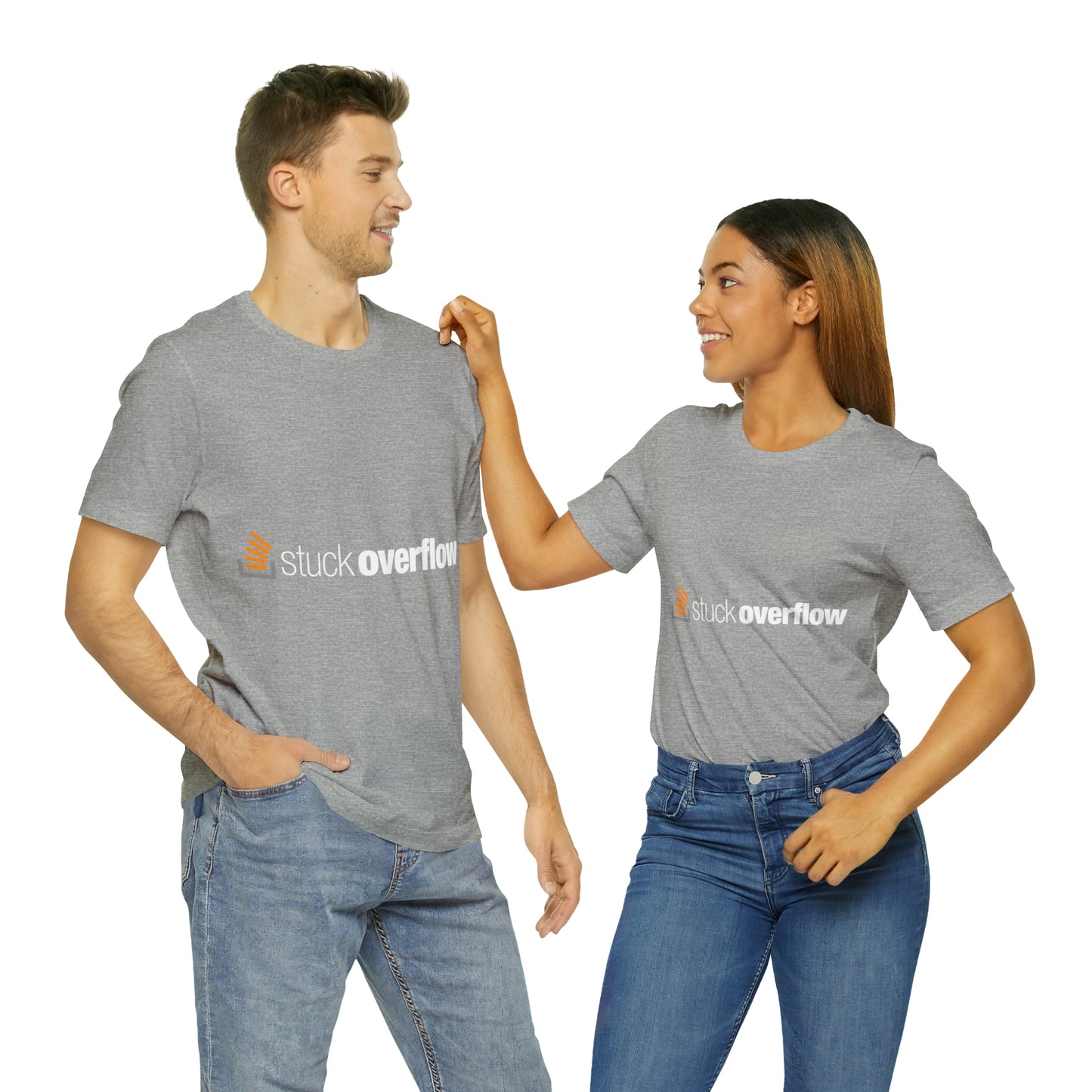 Stack Overflow Funny IT Developer Programming Nerdy Unisex Jersey Short Sleeve T-Shirt