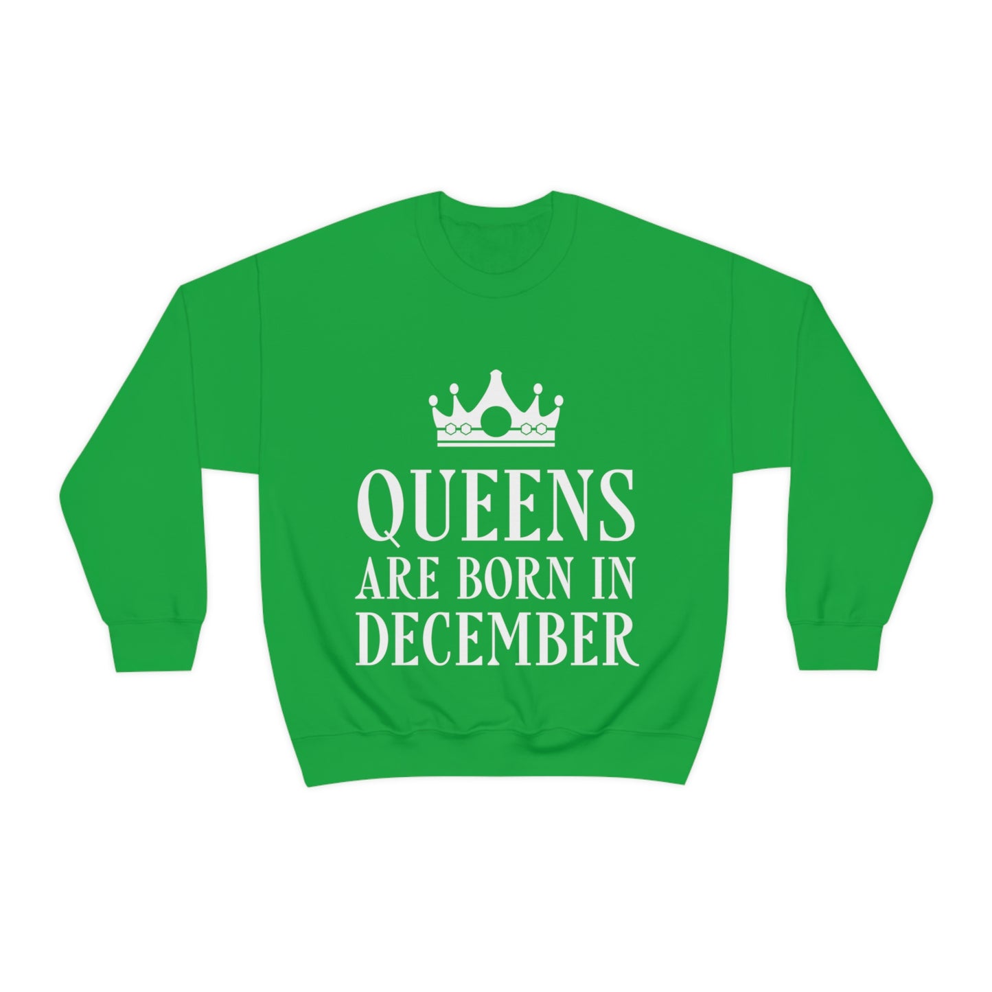 Queens Are Born in December Unisex Heavy Blend™ Crewneck Sweatshirt